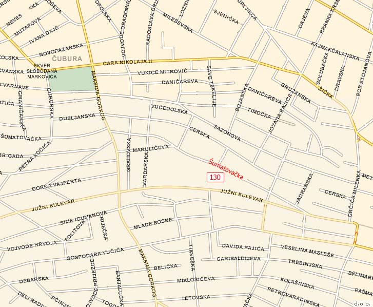 sumatovacka ulica beograd mapa Šumatovačka 130, Beograd sumatovacka ulica beograd mapa